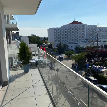 Miedzyzdroje,balticus Promenada Gwiazd 14, Z Odrebnym Salonem I Sypialnia Z Widokiem Na Morze 米兹多洛杰